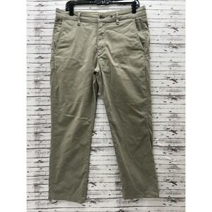 Rag & Bone Men's Chino Khaki Pants 31x25 Straight Fit Leaf Grey Stretch